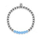 Coy | Argent | Aigue-marine | Bracelet d'expression de pierres précieuses